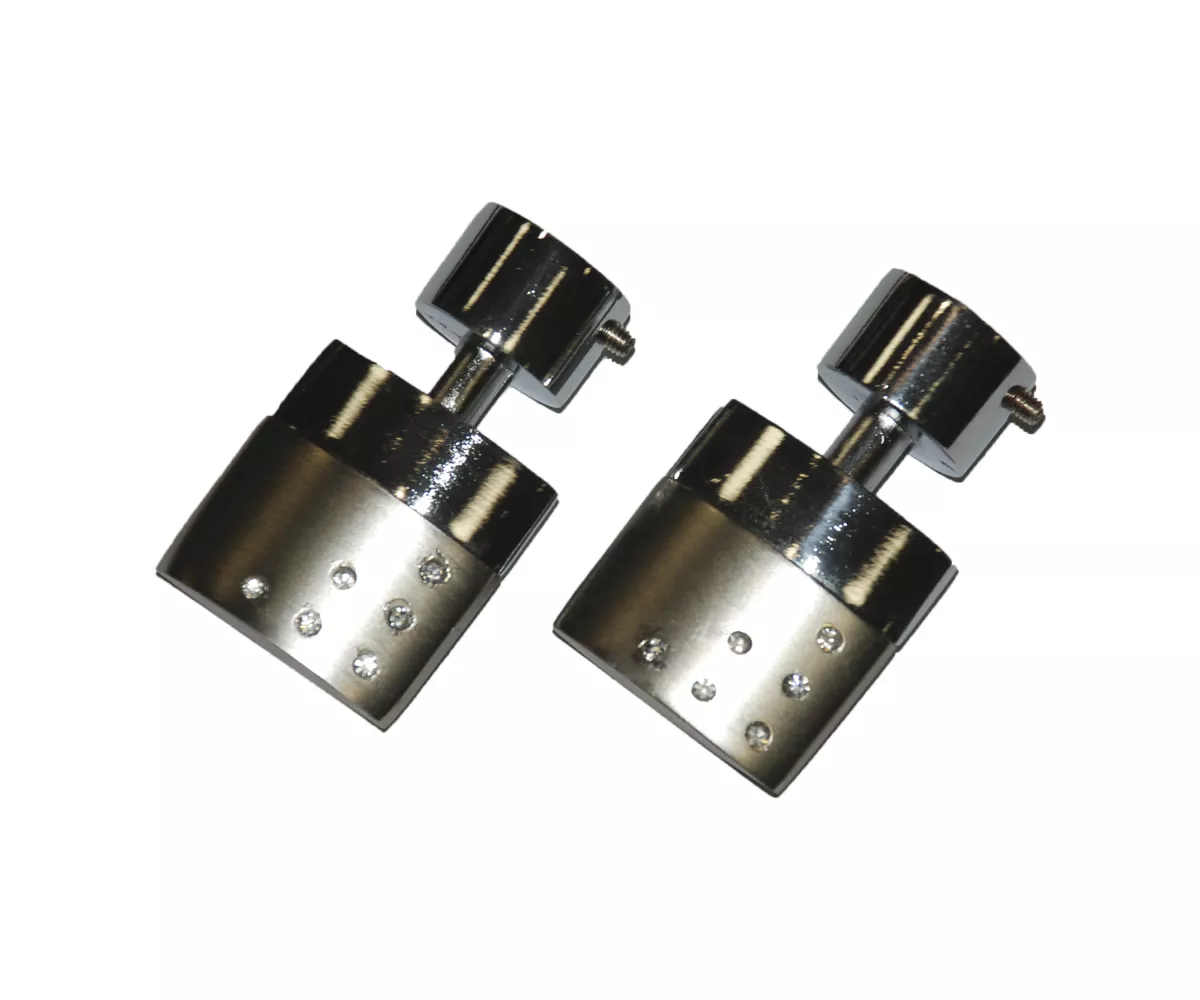 SET 2 TERMINATII D19 PENTRU GALERIE SEMISET CESAR QUADRO CROM , [],harmonydecor.ro