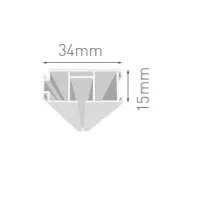 SINA DIN PVC VIDELLA PENTRU PERDEA 1 CANAL 250 CM, [],harmonydecor.ro