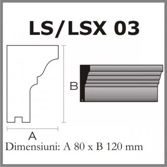 SOLBANCURI PENTRU FEREASTRA LS03 DIN POLISTIREN EXPANDAT ACOPERIT CU RASINA, [],harmonydecor.ro