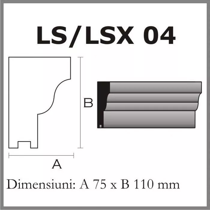 SOLBANCURI PENTRU FEREASTRA LS04 DIN POLISTIREN EXPANDAT ACOPERIT CU RASINA, [],harmonydecor.ro