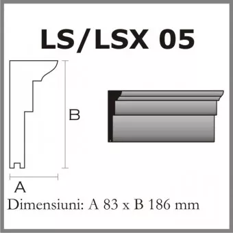 SOLBANCURI PENTRU FEREASTRA LS05 DIN POLISTIREN EXPANDAT ACOPERIT CU RASINA, [],harmonydecor.ro