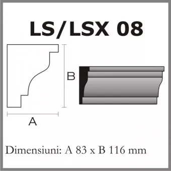 SOLBANCURI PENTRU FEREASTRA LS08 DIN POLISTIREN EXPANDAT ACOPERIT CU RASINA, [],harmonydecor.ro
