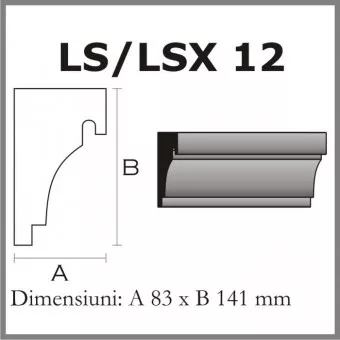 SOLBANCURI PENTRU FEREASTRA LS12 DIN POLISTIREN EXPANDAT ACOPERIT CU RASINA, [],harmonydecor.ro