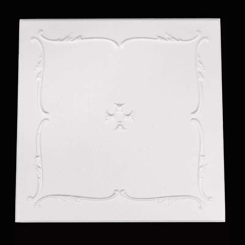 Tavan Decorativ din Polistiren 815 Alb 50x50 cm, [],harmonydecor.ro