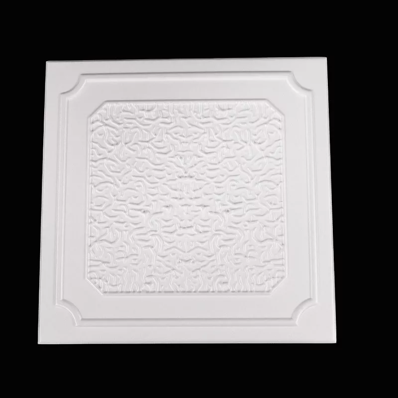 Tavan Decorativ din Polistiren 820 Alb 50x50 cm, [],harmonydecor.ro