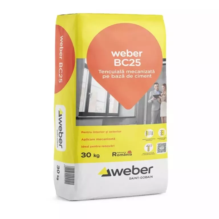 TENCUIALA MECANIZATA WEBER BC25-SAC 30 KG, [],harmonydecor.ro