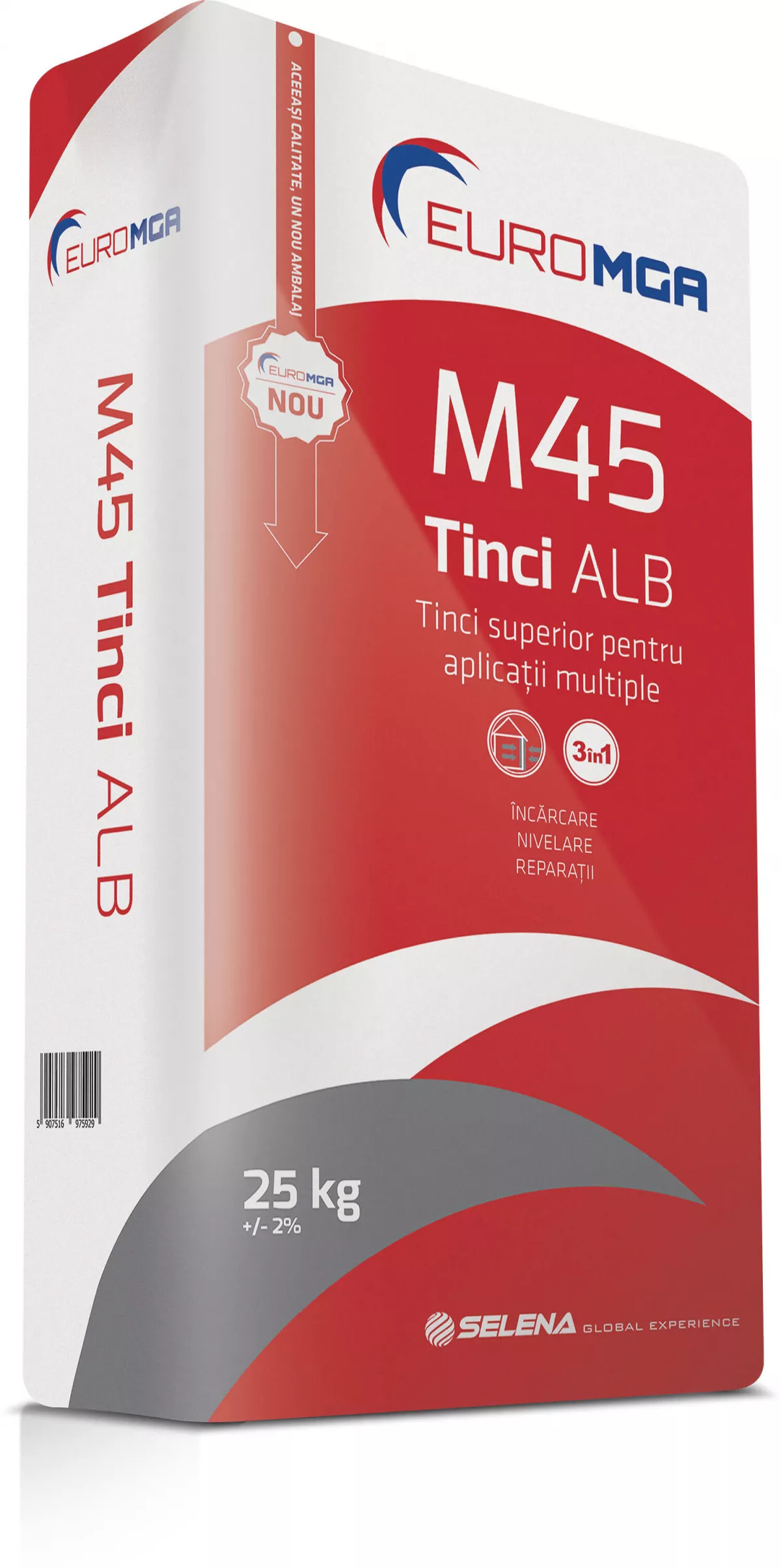 TINCI ALB PENTRU APLICATII MULTIPLE EUROMGA M45 25KG, [],harmonydecor.ro