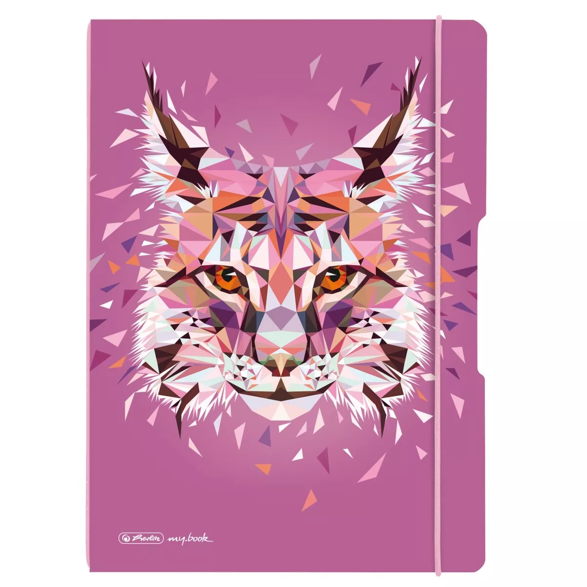 Caiet my.book flex A4, 2x40 file, velin, motiv Wild Animals Lynx