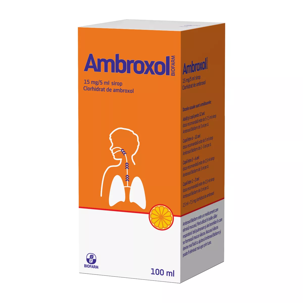 Ambroxol sirop 100ml, Biofarm