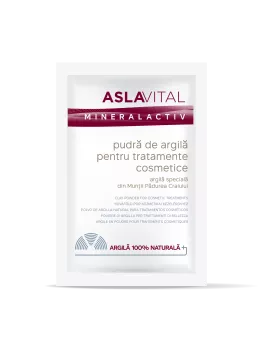Aslavital pudra argila tratament cosmetic 10x20g 