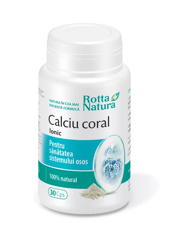 Calciu coral ionic, 30 capsule, Rotta Natura