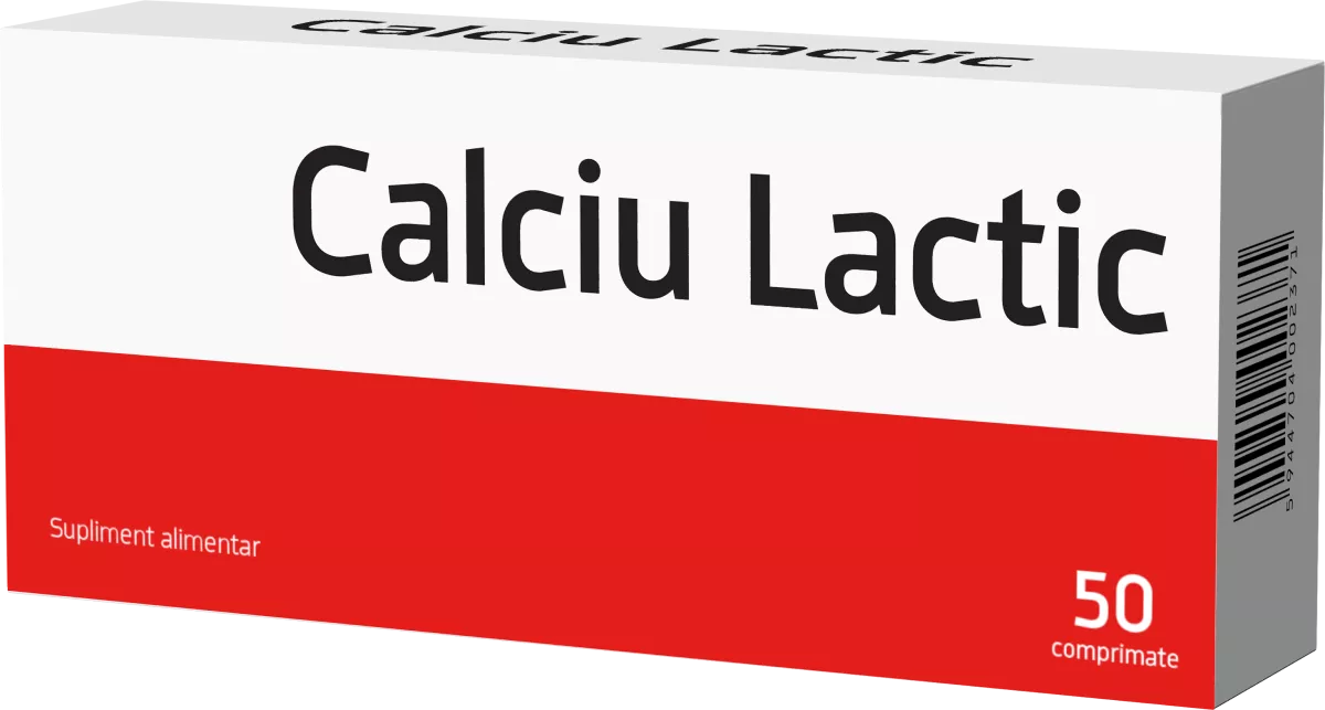 Calciu lactic, 50 comprimate