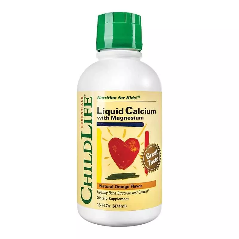 Calcium With Magnesium pentru copii Childlife Essentials, 474ml, Secom