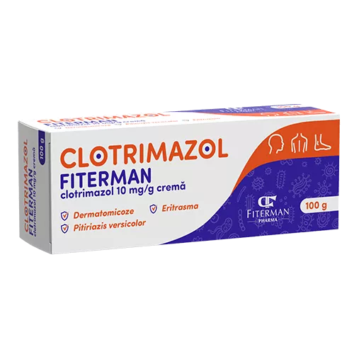 Clotrimazol 10 mg/g, cremă, 35g, Fiterman