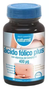 Folic acid plus 400mcg, 90 tablete, Naturmil