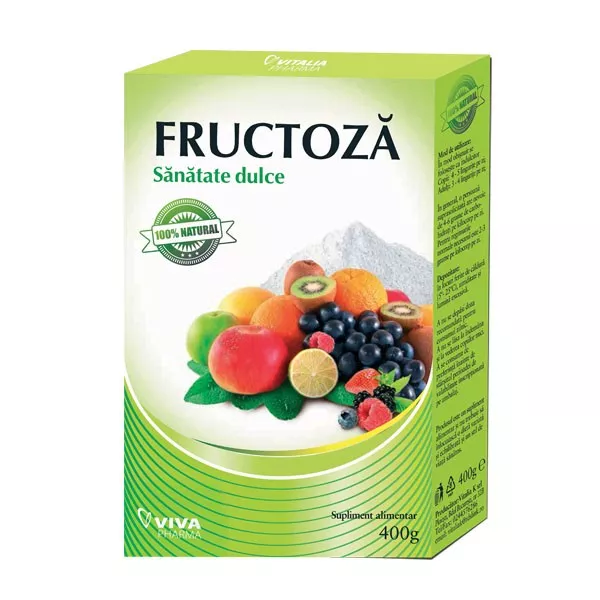 Fructoză, 400 g, Viva Pharma