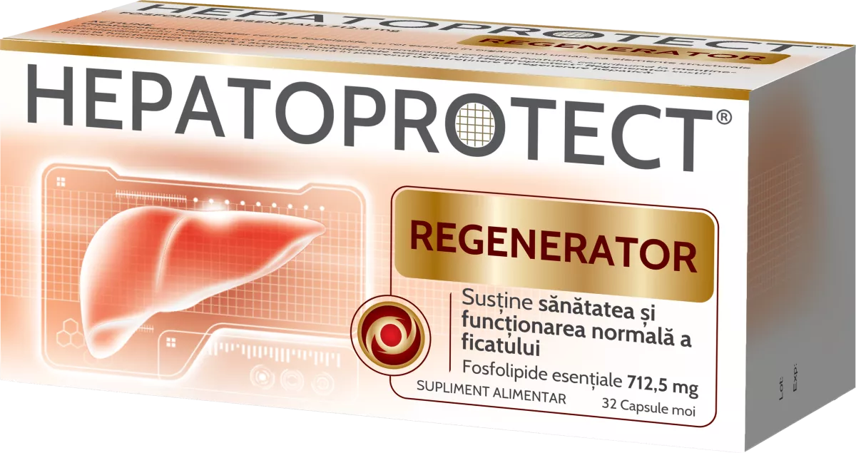 Hepatoprotec Regenerator, 32 capsule moi, Biofarm