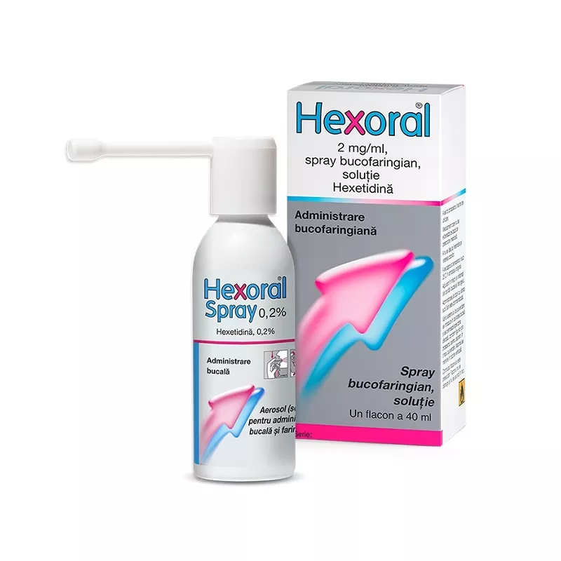 Hexoral, 2mg/ml, spray bucofaringian, 40ml, McNeil