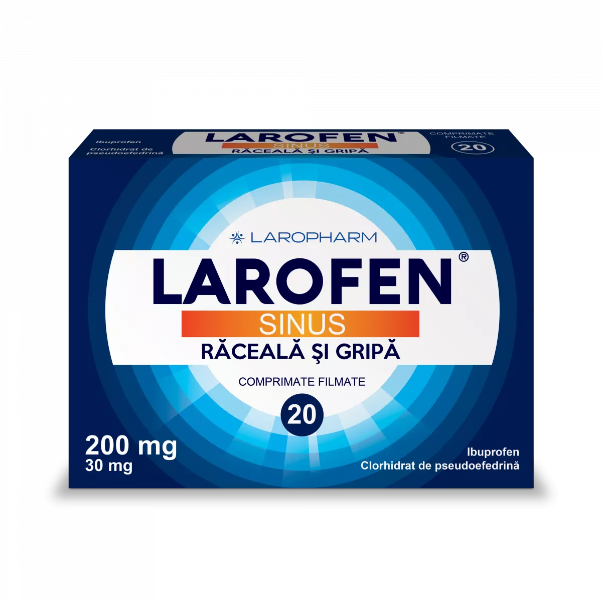 Larofen Plus 20 de comprimate filmate