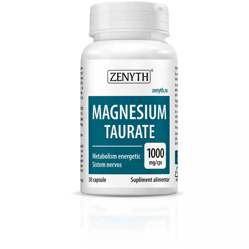Magnesium Taurate 1000mg, 30 capsule, Zenyth
