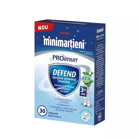 Minimarţieni PROimun Defend, 30 tablete masticabile, Walmark