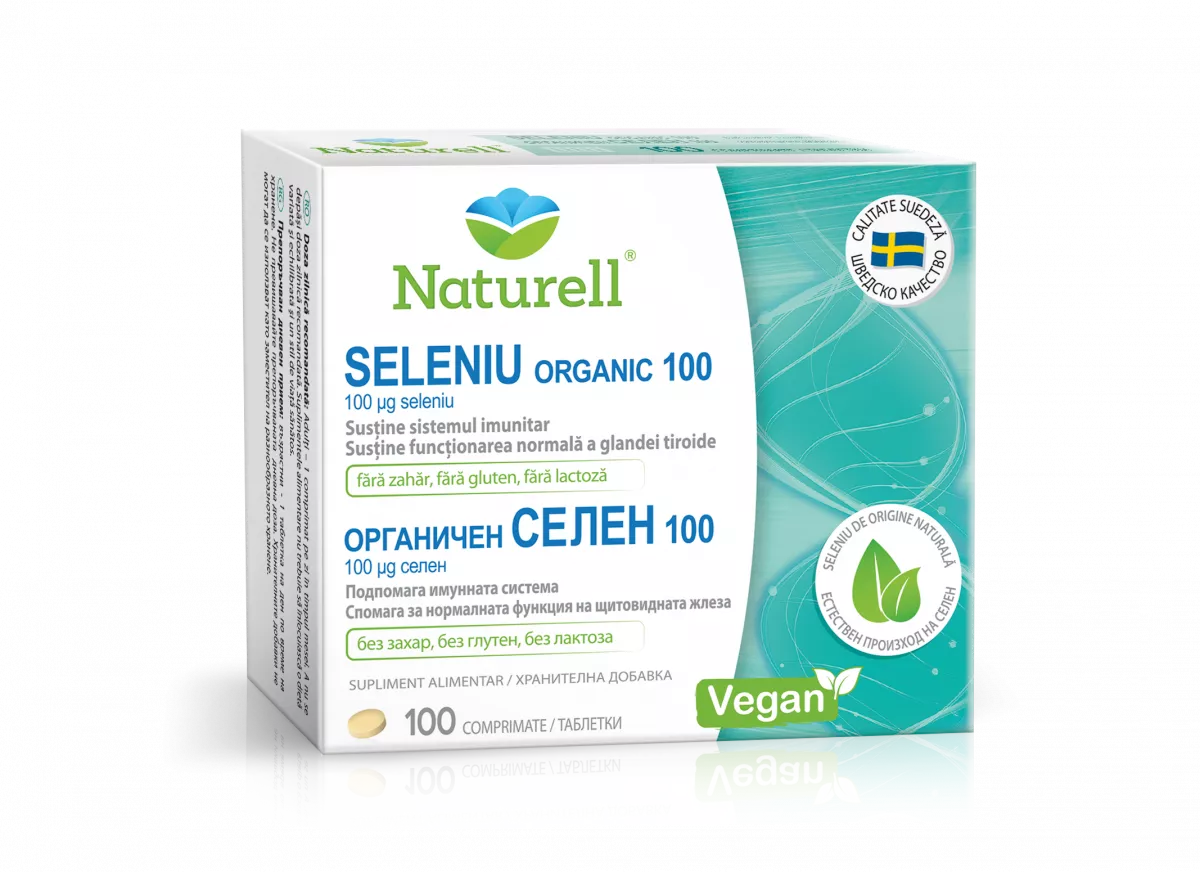 Naturell Seleniu Organic 100µg, 100 comprimate