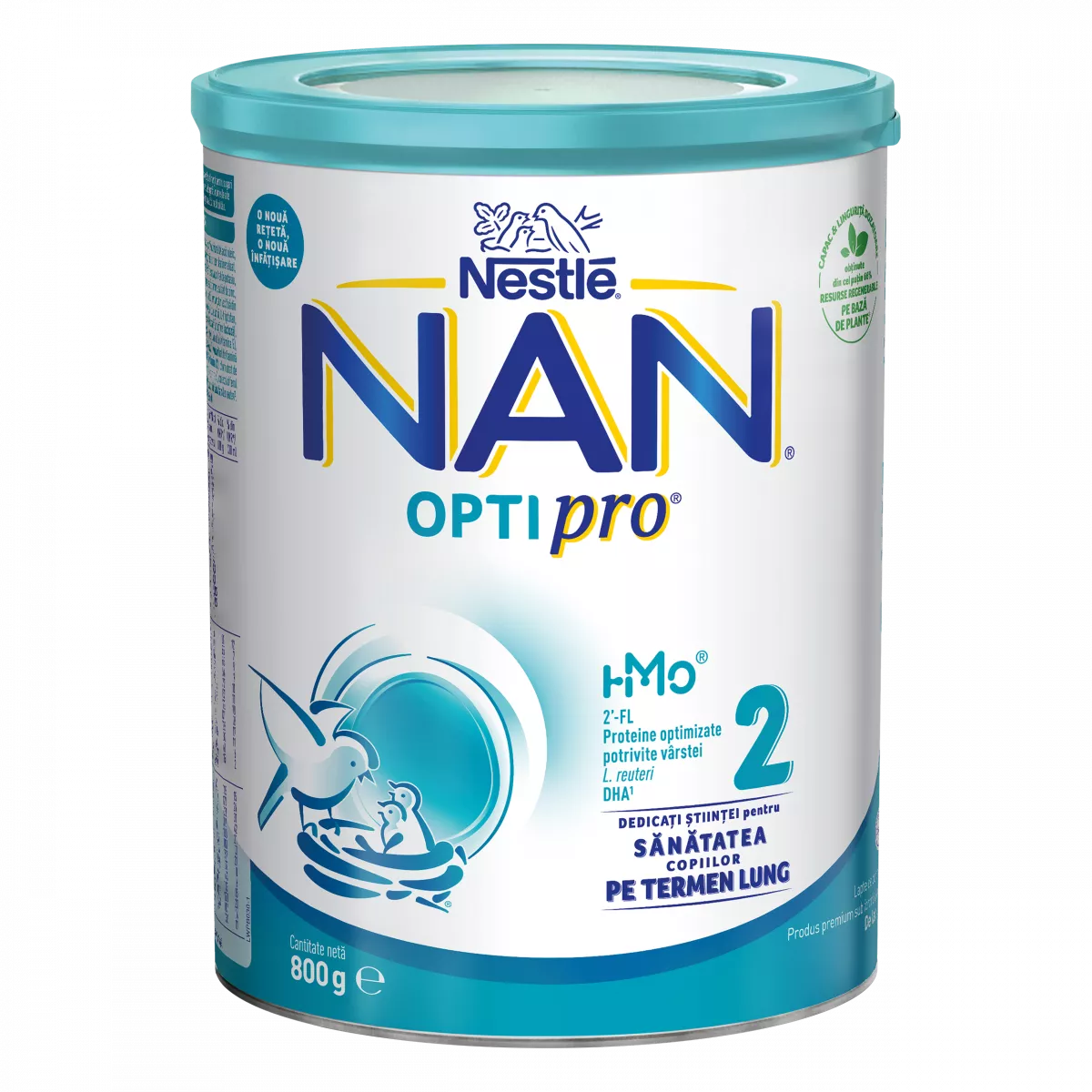 Nestle Nan 2 Optipro hmo 800g, de la 6 luni