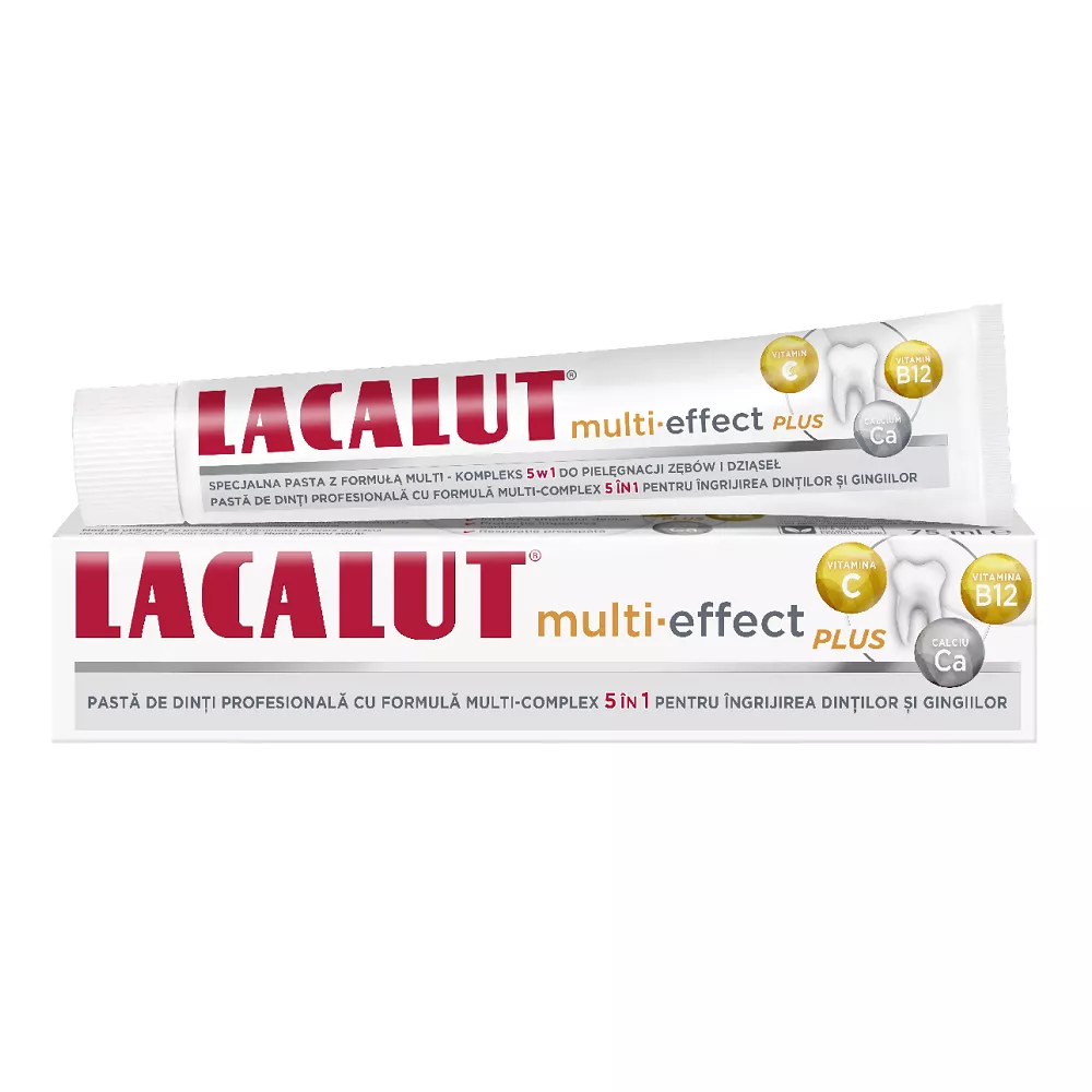 Pasta de dinti Lacalut Multi-Effect Plus, 75 ml, Theiss Naturwaren