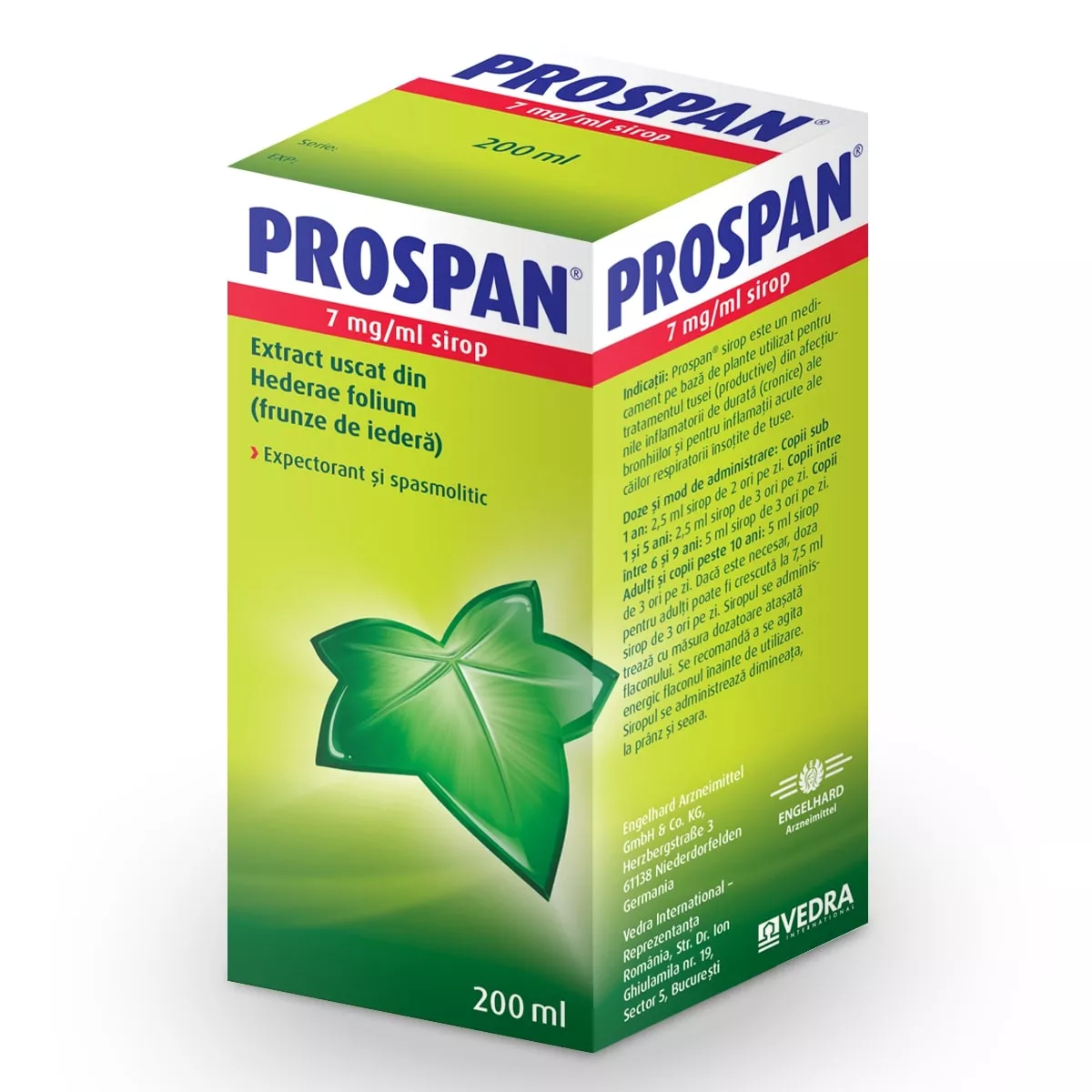 Prospan sirop, 7 mg/ml, 200 ml