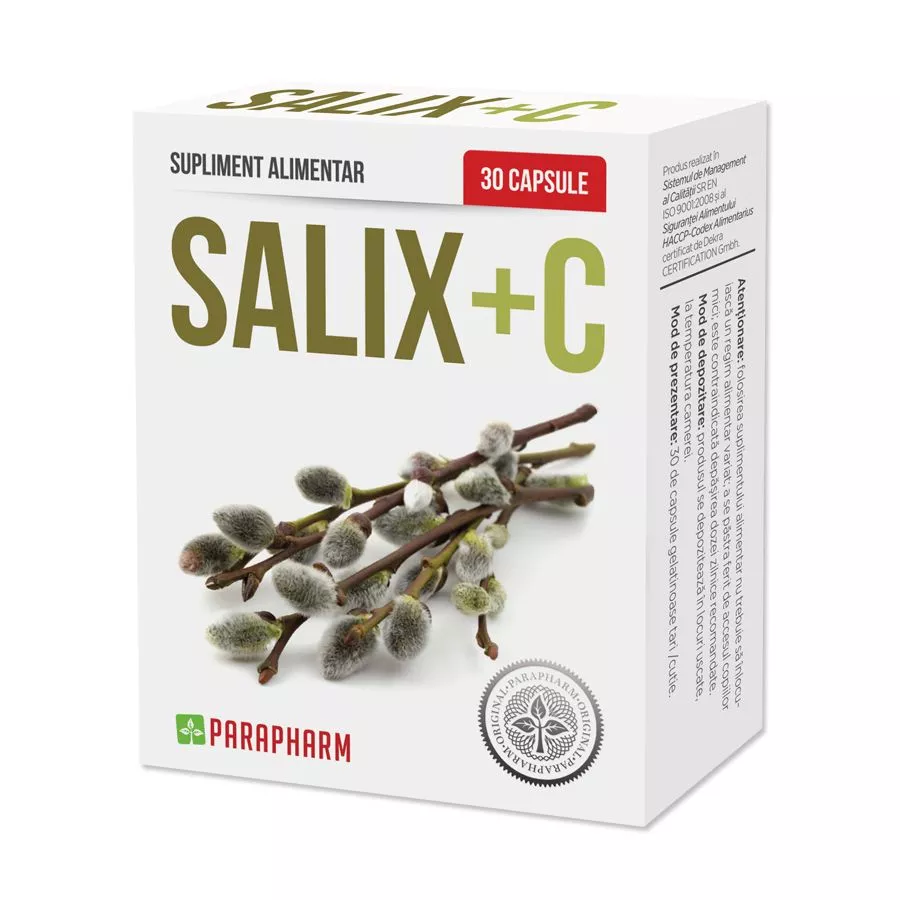 Salix + Vitamina C, 30 capsule