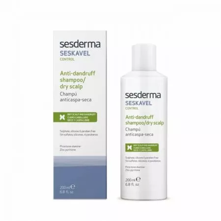 Seskavel Control, șampon antimătreață par uscat, 200 ml, Sesderma