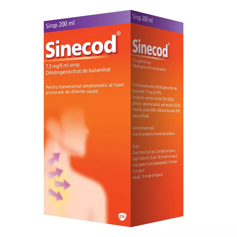 Sinecod 7,5mg/5ml sirop 200ml