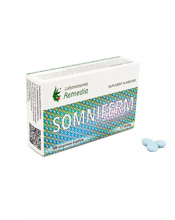 Somniferm + Melatonină, 30 comprimate, Remedia