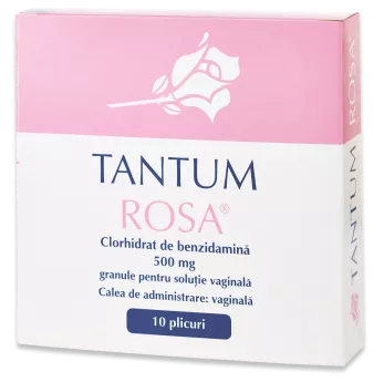 Tantum rosa 500mg granule pentru soluție vaginală, 10 plicuri
