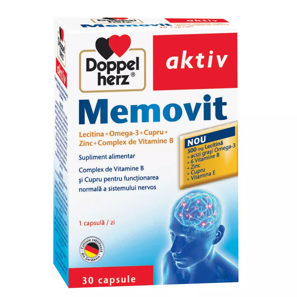 DOPPELHERZ-AKTIV MEMOVIT X 30 CPS, [],larafarm.ro
