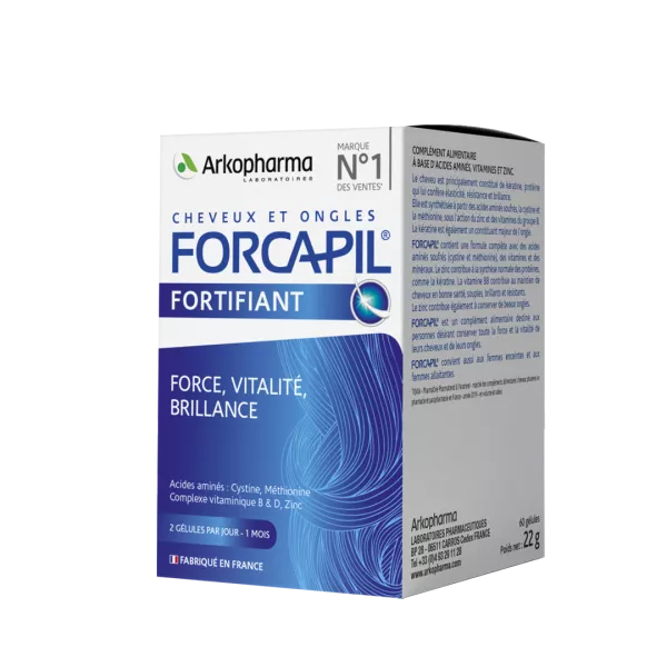 FORCAPIL HAIR & NAIL X 60 CAPSULE  ARKOPHARMA, [],larafarm.ro