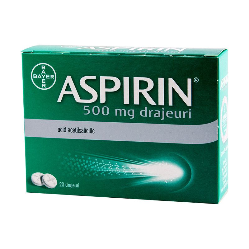 OTC ASPIRIN 500 mg x 20 W60420003 BAYER Larafarm.ro