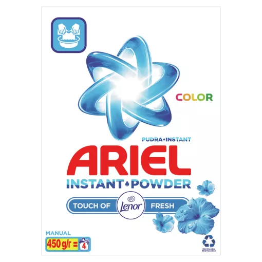 ARIEL DETERGENT MANUAL LENOR COLOR 450GR 11/BAX