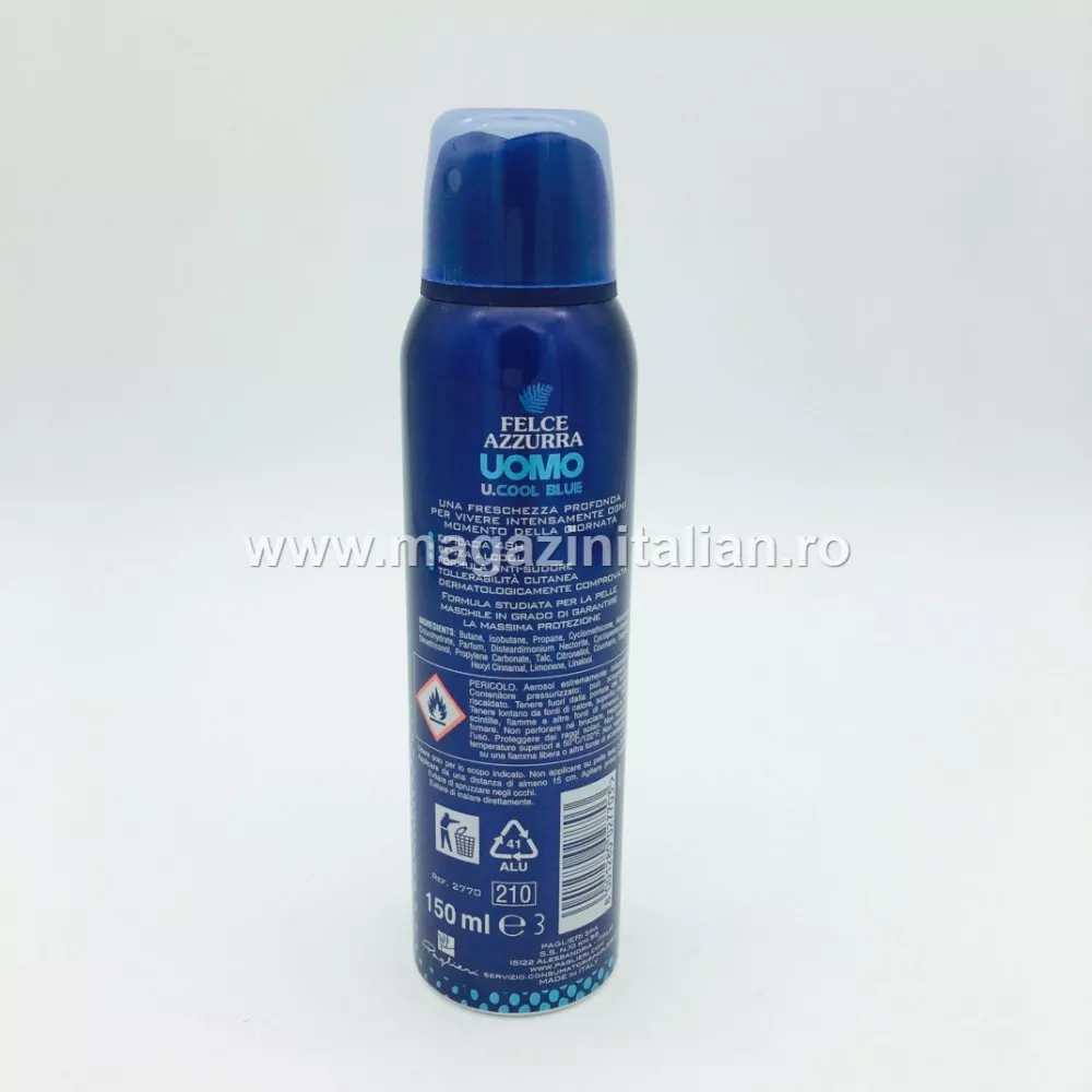 Antiperspirant Spray Felce Azzura U.Cool Blue