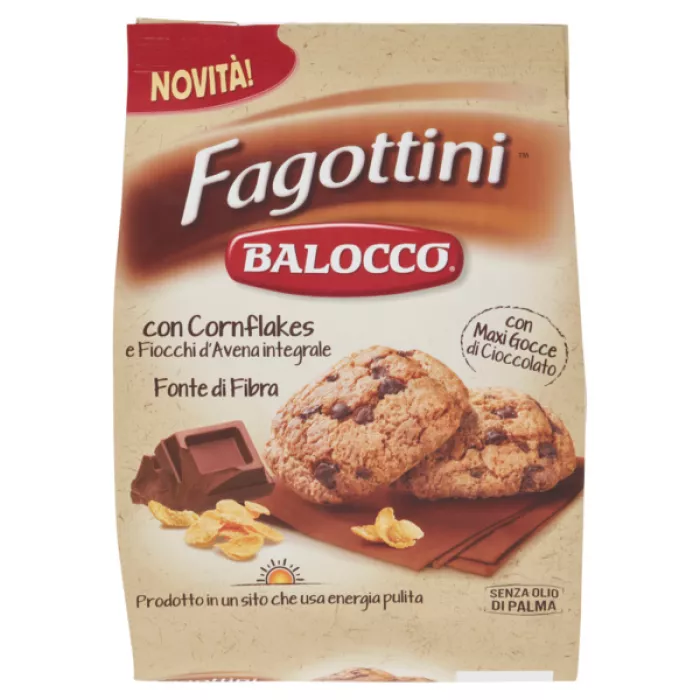 Biscuiti Fagottini Balocco Cu Fulgi De Porumb Si Ovaz Integral