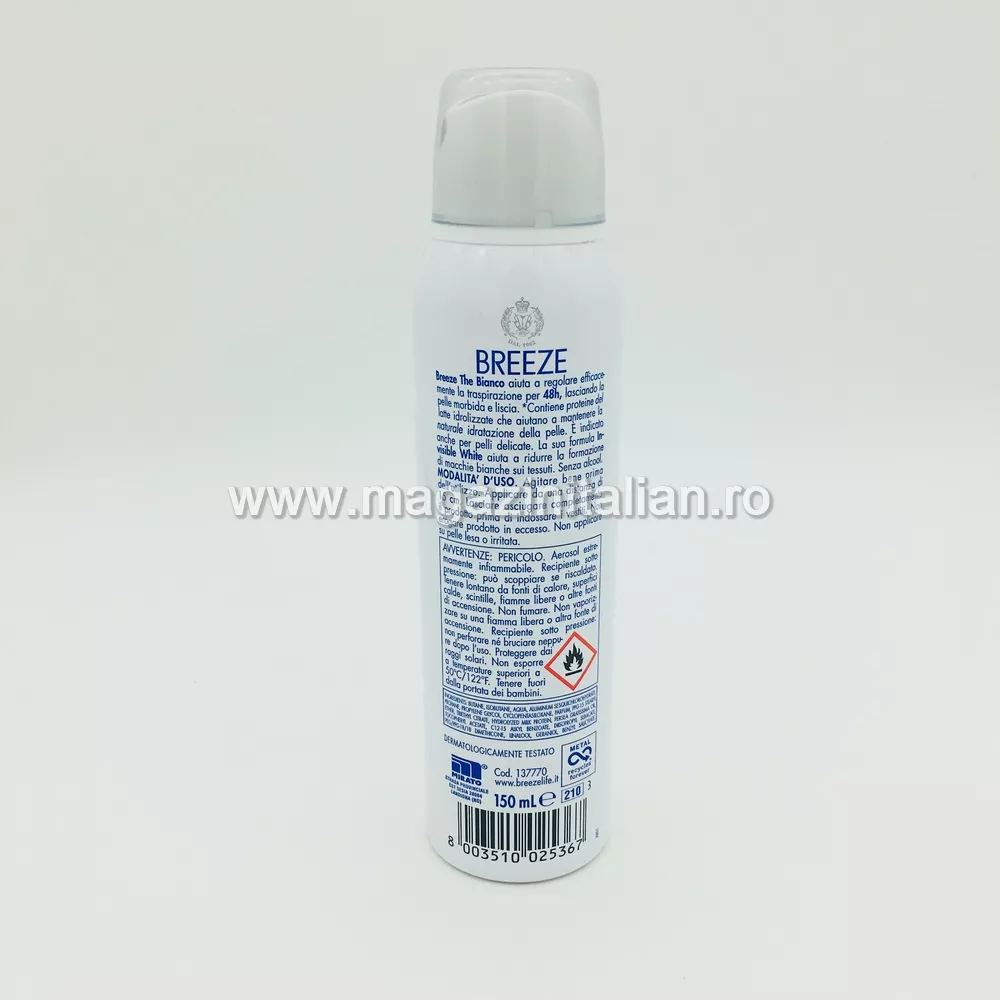 Deodorant Breeze Spray - The Bianco 