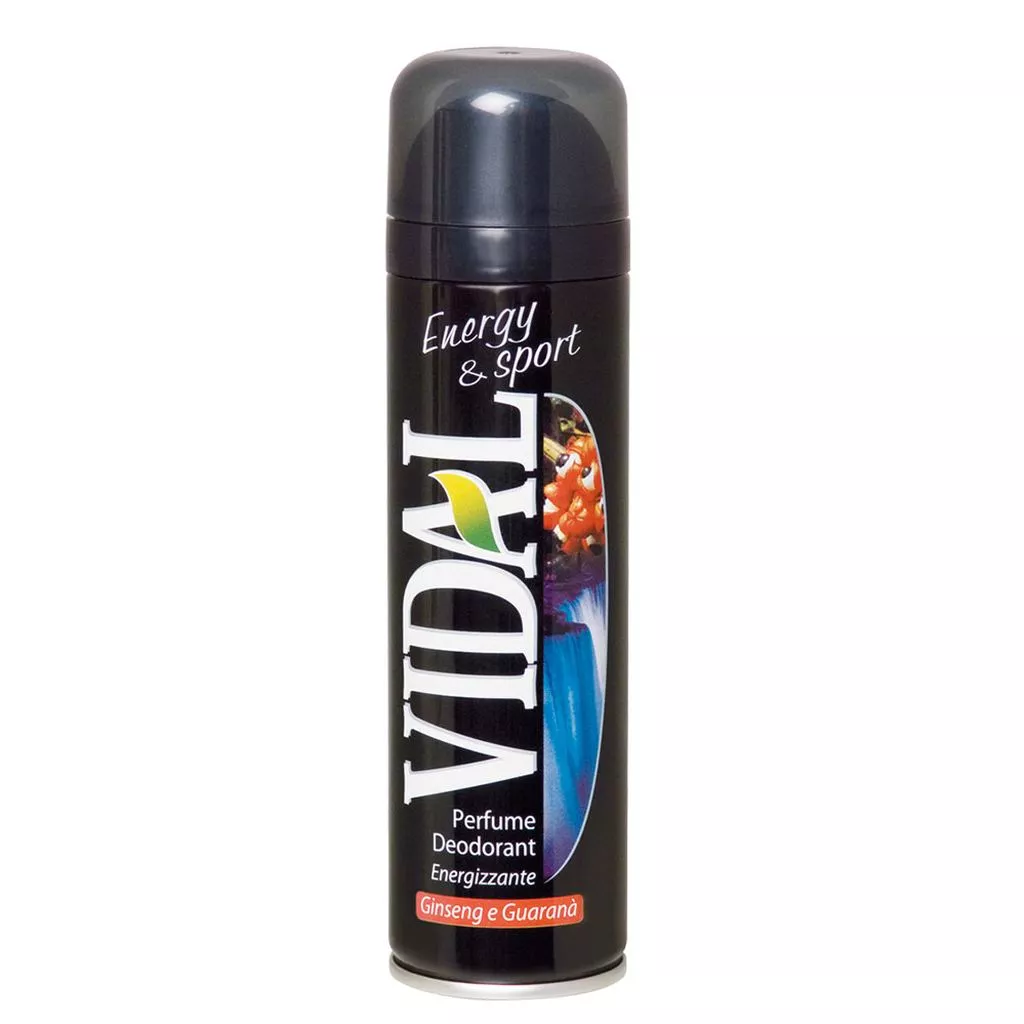 Deodorant Spray Vidal Energizant Ginseng & Guarana'