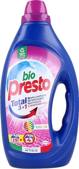 Detergent Lichid Rufe Colorate Bio Presto