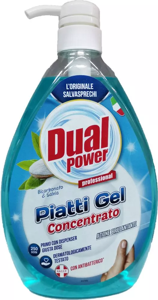 Detergent Vase Dual Power - Bicarbonat si Salvie. 