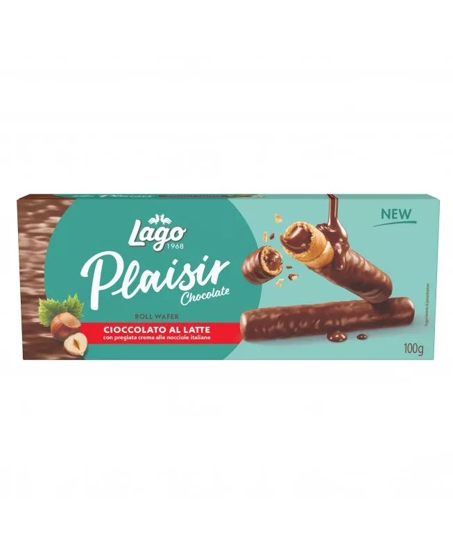 Roll Wafer Cu Ciocolata Cu Lapte Lago Plaisir