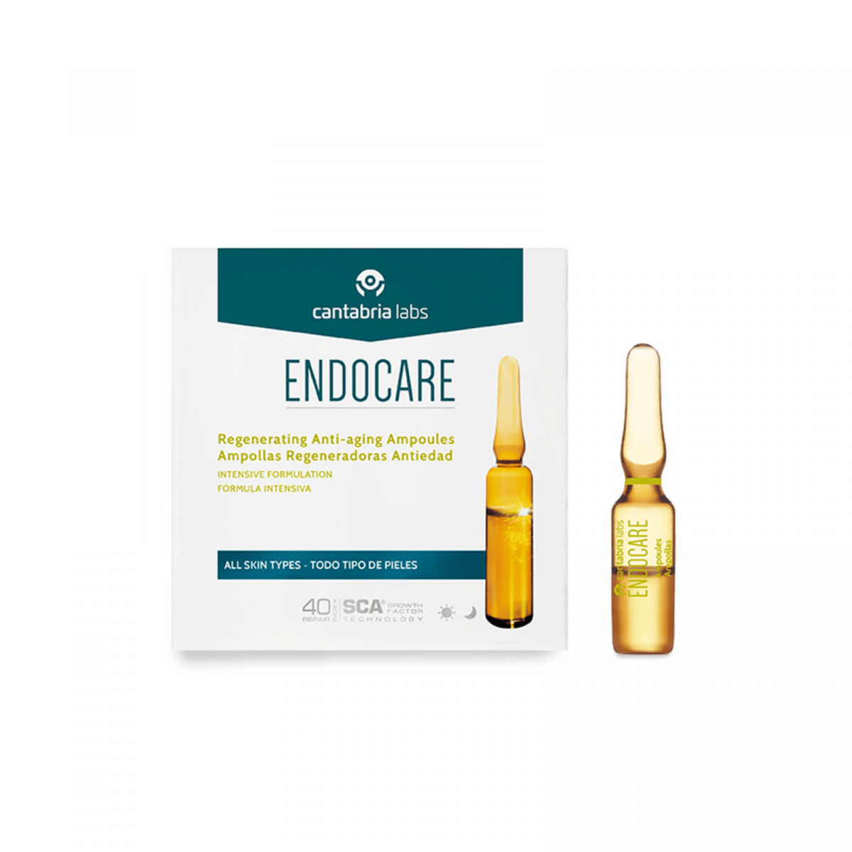 Cantabria Endocare Fiole anti-îmbătrânire cu efect Regenerator *7x1ML