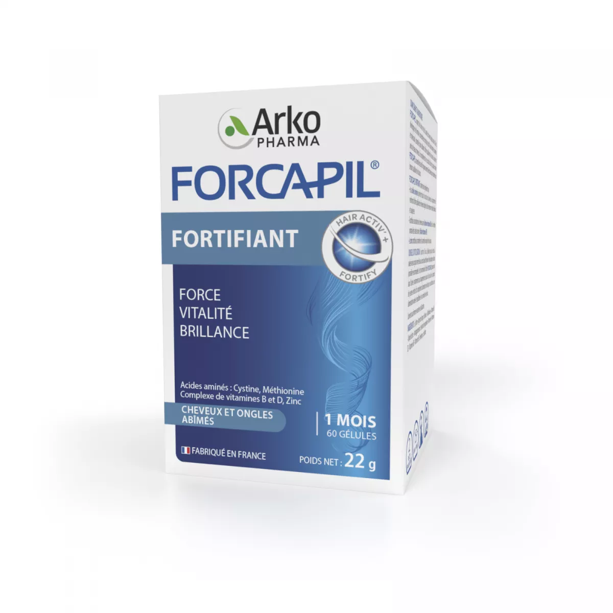 Forcapil® Fortifiant pentru păr și unghii 60 capsule
