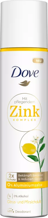 Antiperspirant DOVE Zink Citrus, 100ml, [],drogheriemb.ro