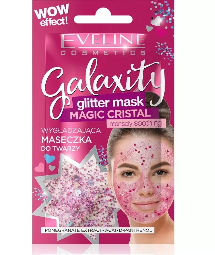 Masca de fata EVELINE Galaxity Magic Cristal Pink, 10 ml, [],drogheriemb.ro