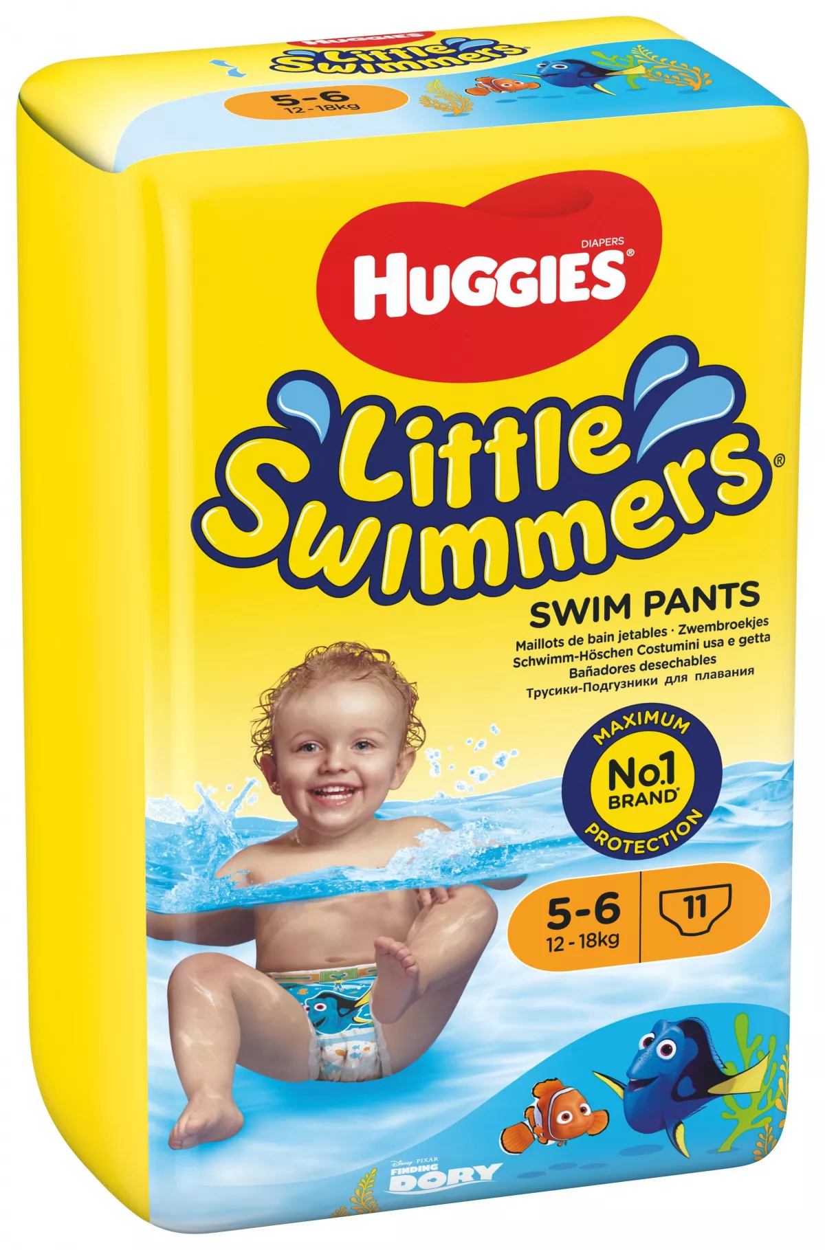 Scutece chilotel impermeabile pentru inot Huggies Little Swimmers, marimea  5-6, 12-18kg, 11buc, [],drogheriemb.ro